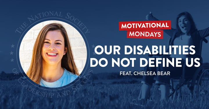 Our Disabilities Do Not Define Us, featuring Chelsea Bear - NSLS Motivational Mondays Podcast