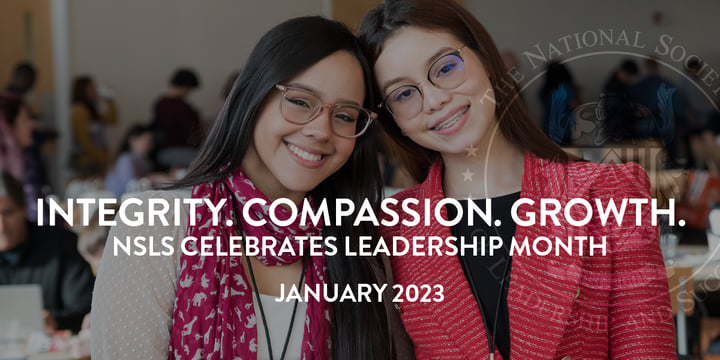 Integrity. Compassion. Growth. NSLS Celebrates Leadership Month | NSLS January 2023 Newsletter