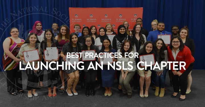 3 Best Practices for Launching an NSLS Chapter | Learning Center | NSLS members holding their certificates