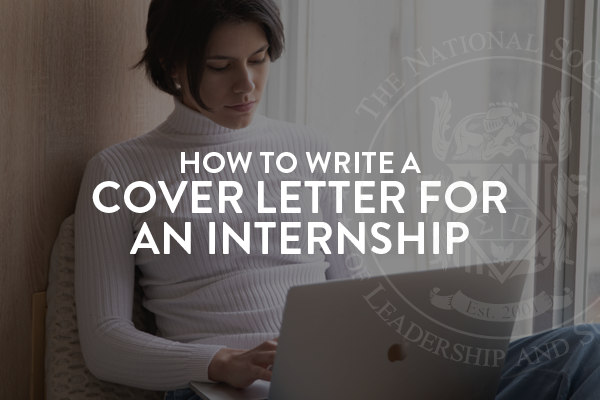 How to Write a Cover Letter for an Internship