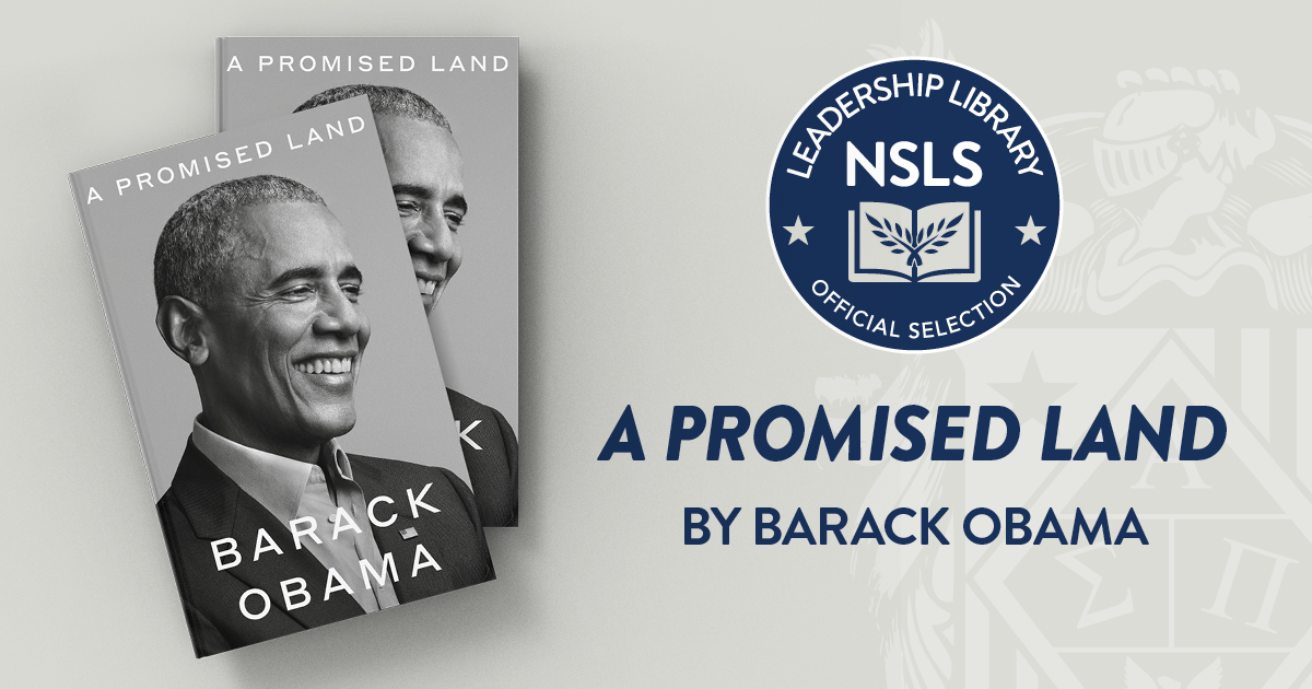 Leadership Library | Image featuring the cover of Barack Obama's book, A Promised Land